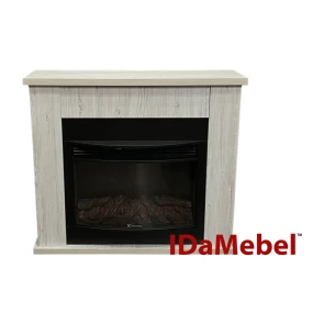 Каминокомплект IDaMebel Vera серый дуб с камином Electrolux EFP/P-2720RLS с обогревом, звуком, дровами и регулировкой яркости пламени №4