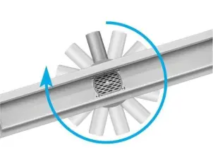 Трап для душу з обертовим сифоном Fala Rotary з нержавіючої сталі 50Х4Х5 см №8