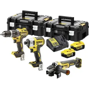 Набір з трьох інструментів безщіткових DeWALT DCK384P2T №1