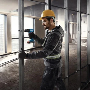 Акумуляторний ударний дриль-шурупокрут Bosch GSB 185-LI Professional та акумуляторна кутова шліфувальна машина Bosch GWS 180-LI, 2 акб GBA 18V 2.0, 4.0 Ah з/п GAL 18V-40 у пошкодженій упаковці №4