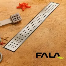 Трап напольный для душа Fala NAPO из нержавеющей стали 30Х7Х5.2 см