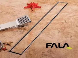 Трап підлоговий для душу Fala NAPO з нержавіючої сталі 40Х7Х5.2 см