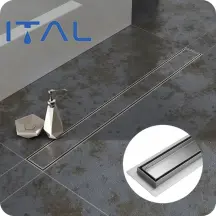 Душевой трап ITAL IT03-FT29/800 под плитку, 800 мм, нержавеющая сталь