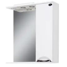 Шкаф зеркальный Lora 75х50х17 Белый П