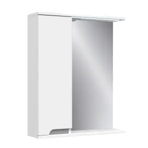 Шкаф зеркальный Verona 75х70х17 Белый №1
