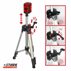 Нивелир лазерный STARK LL-202G SET со штативом и кейсом (290150026) №8