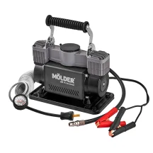 Компресор автомобільний Molder Turbo Air 12В, 10 Атм, 90 л/хв із зажимами АКБ MA25300