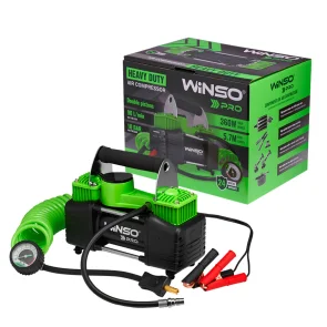 Компрессор автомобильный Winso Pro Heavy Duty 12В, 10 Атм, 90 л/мин с зажимами АКБ 136000 №7