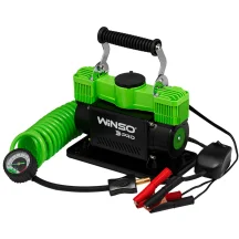 Компрессор автомобильный Winso Pro Extreme 12В, 10 Атм, 90 л/мин с зажимами АКБ 137000
