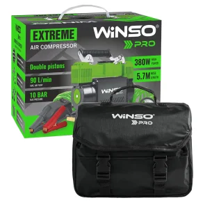 Компрессор автомобильный Winso Pro Extreme 12В, 10 Атм, 90 л/мин с зажимами АКБ 137000 №6
