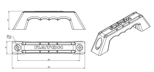 Ручка пластикова PATON PRO №3