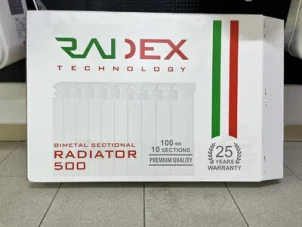 Біметалевий радіатор Radex 100/500 №2