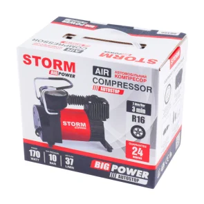 Компрессор автомобильный Storm Big Power Autostop 10 Атм 37 л/мин 170 Вт №5