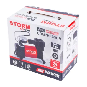 Компресор автомобільний Storm Air Power 7 Атм 35 л/хв 150 Вт №7