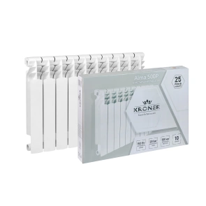 Секціі біметалевого радіатора Kroner Alma 500Р 500х80х100 мм №5