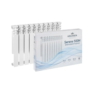 Секціі біметалевого радіатора Kroner Serene 500М 500х80х96 мм №5
