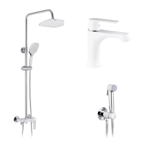 Набор 3 в 1 душова система Kroner Armada-W063 + змішувач Armada-W010 + змішувач Bidet-C082 №1