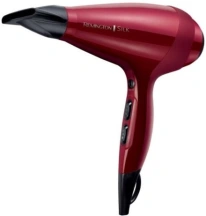 Фен Remington Silk, 2400Вт, 3 режима, диффузор, иониз-я, холл. обдув, красный