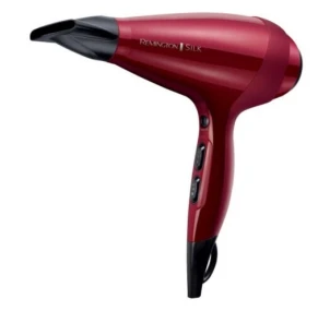 Фен Remington Silk, 2400Вт, 3 режима, диффузор, иониз-я, холл. обдув, красный №2