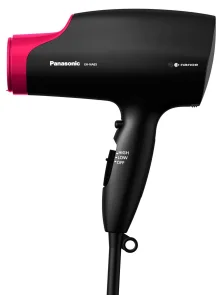 Фен Panasonic, 2000Вт, 4 режима, диффузор, иониз-я, холл. обдув, черно-розовый №1