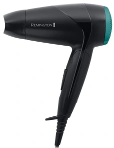 Фен Remington дорожный On The Go, 2000Вт, 2 режима, складная ручка, черный №1
