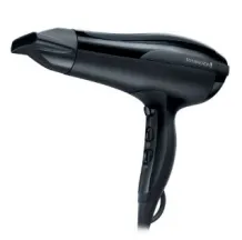 Фен Remington Thermacare Pro, 2200Вт, 3 режима, турмалиновая иониз-я, холл. обдув, черный