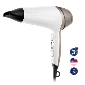 Фен Remington Thermacare Pro, 2200Вт, 3 режими, дифузор, іоніз-я, хол. обдув, турбо режим, біло-коричневий №3