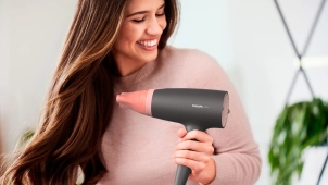 Фен Philips 3000 Series, 2100Вт, 3 режима, ионизация, холл. обдув, черно-розовый №6