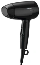 Фен Philips EssentialCare дорожный, 1200Вт, 3 режима, холл. обдув, черный