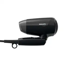 Фен Philips EssentialCare дорожный, 1200Вт, 3 режима, холл. обдув, черный №4