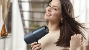Фен Philips 5000 Series, 2300Вт, 3 режима, диффузор, иониз-я, холл. обдув, темно-синий №3