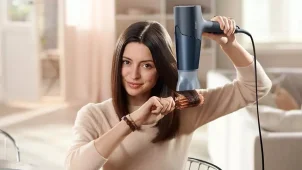 Фен Philips 5000 Series, 2300Вт, 3 режима, диффузор, иониз-я, холл. обдув, темно-синий №4
