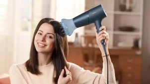 Фен Philips 5000 Series, 2300Вт, 3 режима, диффузор, иониз-я, холл. обдув, темно-синий №5
