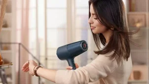 Фен Philips 5000 Series, 2300Вт, 3 режима, диффузор, иониз-я, холл. обдув, темно-синий №8