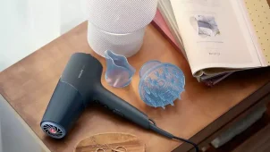 Фен Philips 5000 Series, 2300Вт, 3 режима, диффузор, иониз-я, холл. обдув, темно-синий №9
