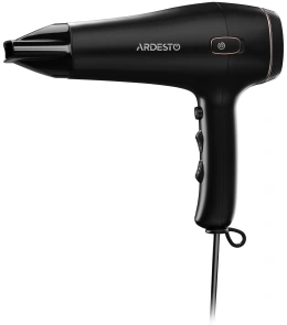 Фен Ardesto HD-Y210, 1750-2100Вт, 2 скорости, 3темп.режимы, авто.смотка шнура, черный №2