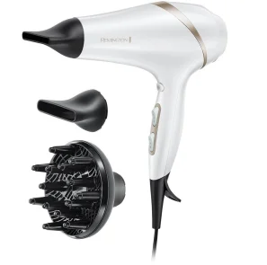 Фен Remington HydraLuxe, 2300Вт, 3 режими, дифузор, іоніз-я, хол. обдув, білий №4