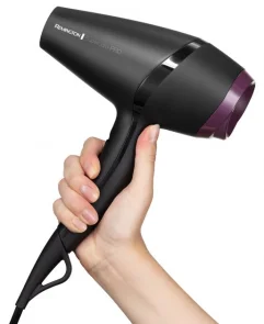 Фен Remington Supercare PRO 2100 AC motor, 2100Вт, 3 режима, иониз-я, холл. обдув, черный №7