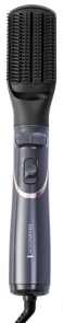 Фен-щетка Remington Curl & Straight Confidence, 800Вт, 2 режима, иониз-я, оборот., хол. обдув, кейс, керамика, серый №4