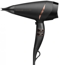 Фен Remington Supercare PRO 2200 AC motor, 2200Вт, 3 режима, диффузор, иониз-я, холл. обдув, черный