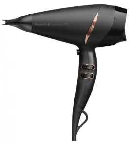 Фен Remington Supercare PRO 2200 AC motor, 2200Вт, 3 режима, диффузор, иониз-я, холл. обдув, черный №2