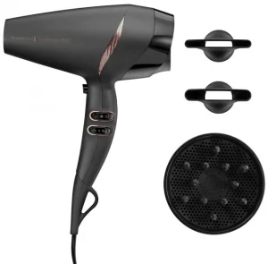 Фен Remington Supercare PRO 2200 AC motor, 2200Вт, 3 режима, диффузор, иониз-я, холл. обдув, черный №9