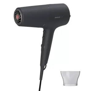 Фен Philips 5000 Series, 2100Вт, 3 режима, ионизация, холл. обдув, темно-серый №10