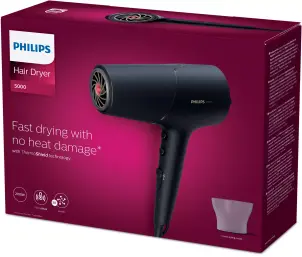 Фен Philips 5000 Series, 2100Вт, 3 режима, ионизация, холл. обдув, темно-серый №11