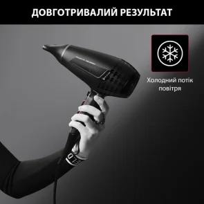 Фен Rowenta x Karl Lagerfeld K/Pro Stylist, 2200Вт, 3 режима, иониз-я, диффузор, 2 концентратора, холл. обдув, черный №11