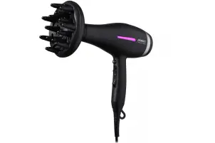Фен Ardesto Violet PRO HD-Y223PRO, 1850-2200Вт, 2 скорости, 3темп.режимы, диффузор, черный №8