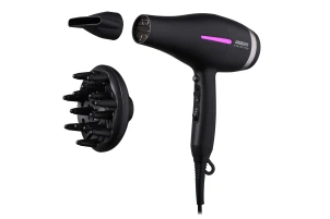 Фен Ardesto Violet PRO HD-Y223PRO, 1850-2200Вт, 2 скорости, 3темп.режимы, диффузор, черный №10
