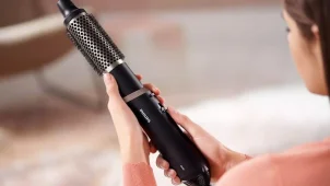 Фен-щетка Philips 3000 Series, 800Вт, 3 режима, холл. обдув, керамика, серый №10