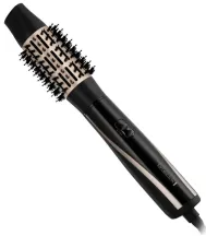 Фен-щетка Remington Blow Dry&Style Caring, 1200Вт, 2 режима, иониз-я, холл. обдув, кейс для хранения, керамика, черно-золотой