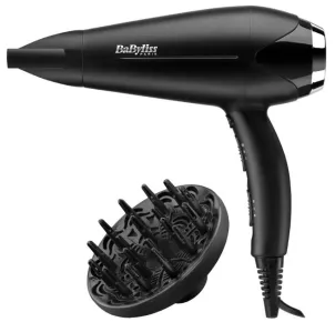 Фен Babyliss, 2200Вт, 3 режима, диффузор, иониз-я, холл. обдув, черный №1